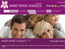 Tablet Screenshot of hotel-vijolica.com